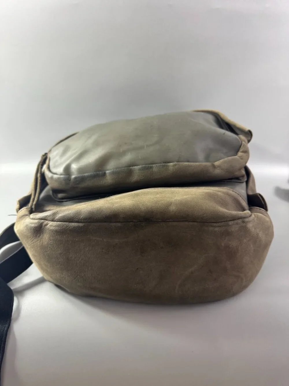 Haerfest Taupe Leather with PVC Backpack